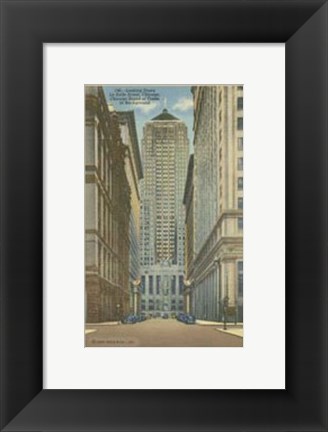 Framed Chicago- La Salle Street Print