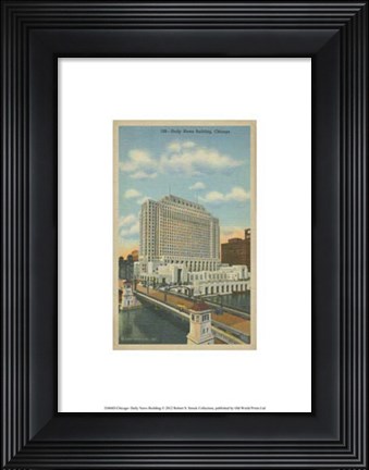 Framed Chicago- Daily News Building Print