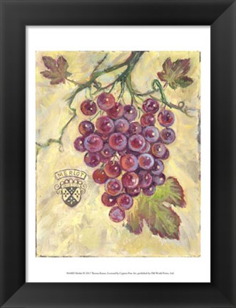 Framed Merlot Print