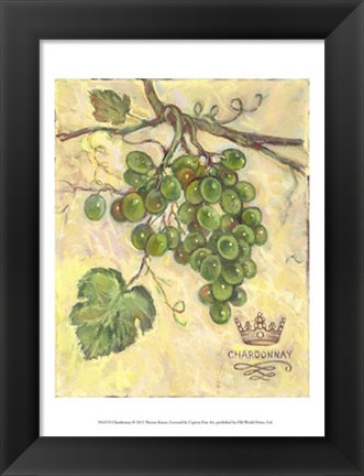 Framed Chardonnay Print