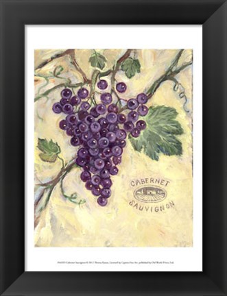 Framed Cabernet Sauvignon Print