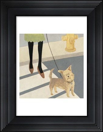 Framed City Dogs I Print