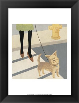 Framed City Dogs I Print
