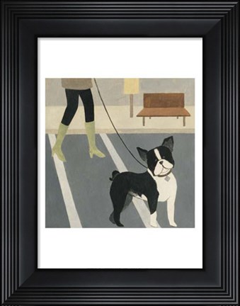 Framed City Dogs III Print