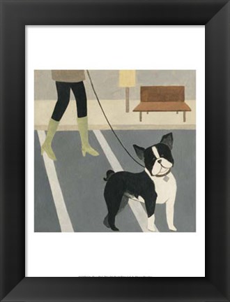 Framed City Dogs III Print