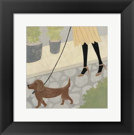 Framed City Dogs IV Print