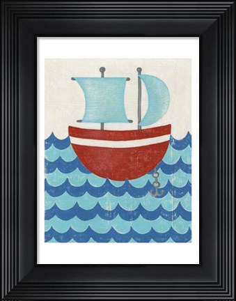 Framed Truman&#39;s Voyage I Print