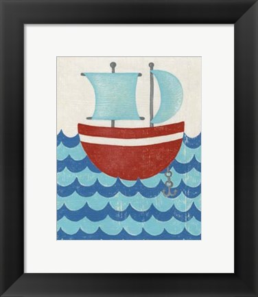 Framed Truman&#39;s Voyage I Print