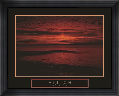Framed Vision - Crimson Morning Print