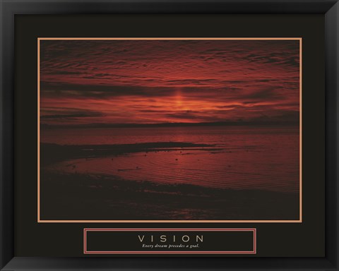 Framed Vision - Crimson Morning Print