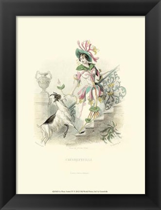 Framed Le Fleur AnimT IV Print