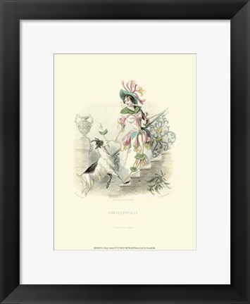 Framed Le Fleur AnimT IV Print