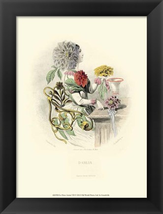 Framed Le Fleur AnimT VII Print