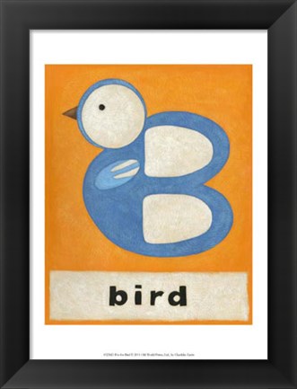 Framed B is for Bird Print