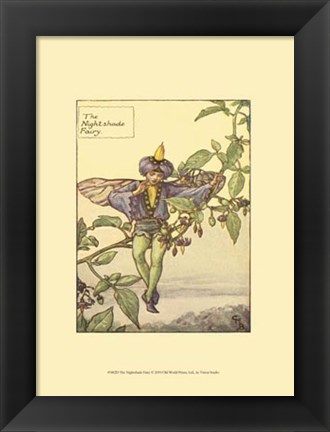 Framed Nightshade Fairy Print