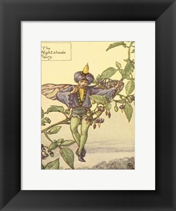 Framed Nightshade Fairy Print