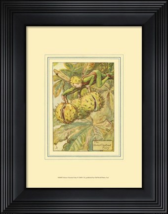 Framed Horse Chestnut Fairy Print