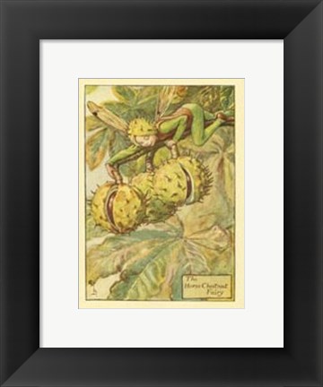 Framed Horse Chestnut Fairy Print
