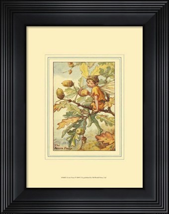 Framed Acorn Fairy Print