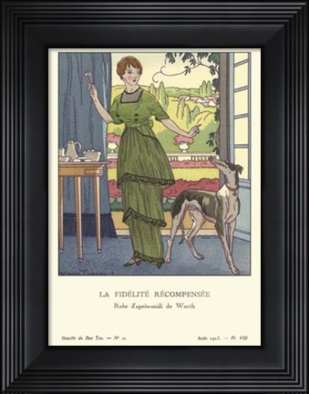 Framed Gazette du Bon Ton I Print