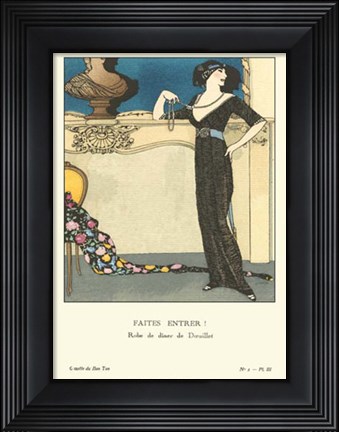 Framed Gazette du Bon Ton II Print