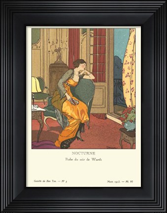 Framed Gazette du Bon Ton III Print