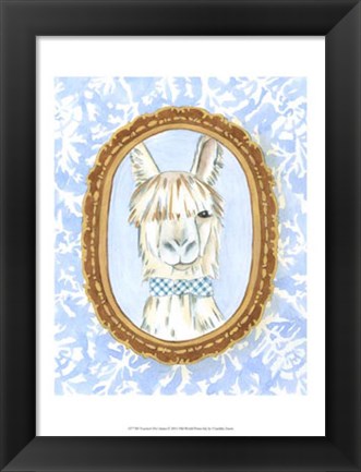 Framed Teacher&#39;s Pet - Llama Print