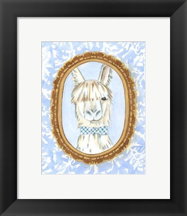 Framed Teacher&#39;s Pet - Llama Print