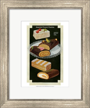 Framed French Pastries I Print