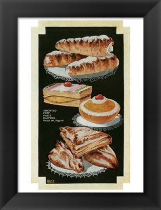 Framed French Pastries II Print