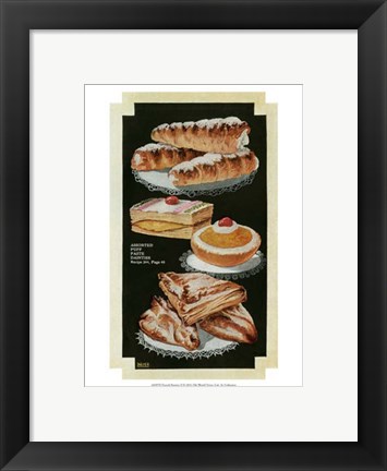Framed French Pastries II Print