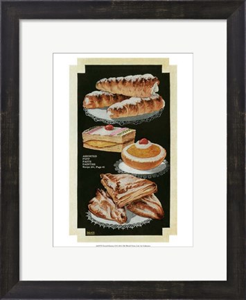 Framed French Pastries II Print