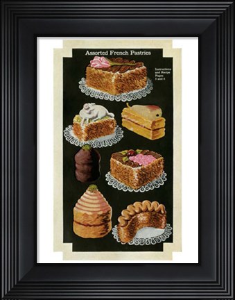 Framed French Pastries IV Print