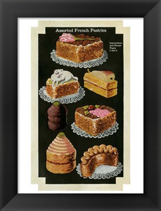 Framed French Pastries IV Print