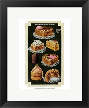 Framed French Pastries IV Print