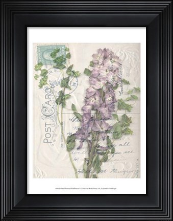 Framed Small Postcard Wildflowers I Print