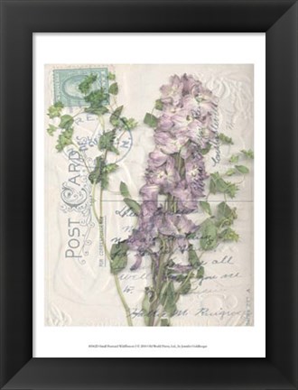 Framed Small Postcard Wildflowers I Print