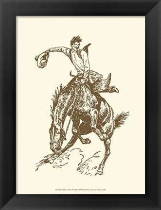 Framed Small Cowboy Print