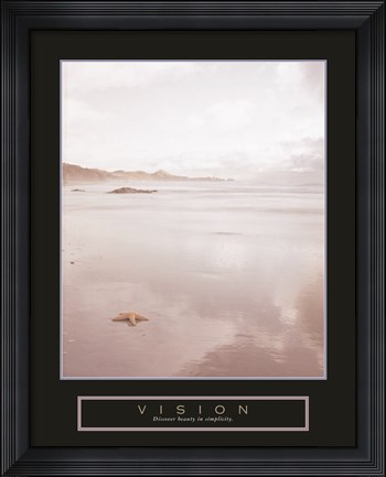 Framed Vision - Foggy Beach Print