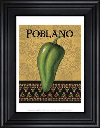 Framed Chili Peppers II Print