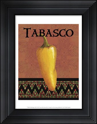 Framed Chili Peppers III Print
