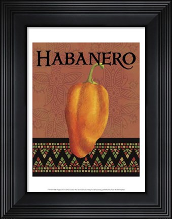 Framed Chili Peppers IV Print