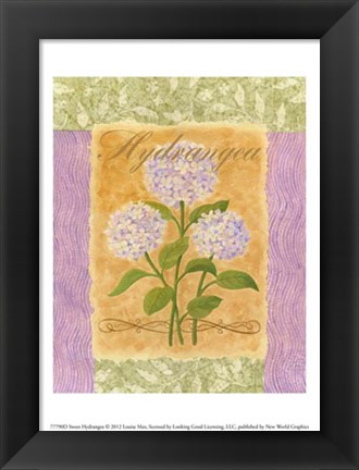 Framed Sweet Hydrangea Print