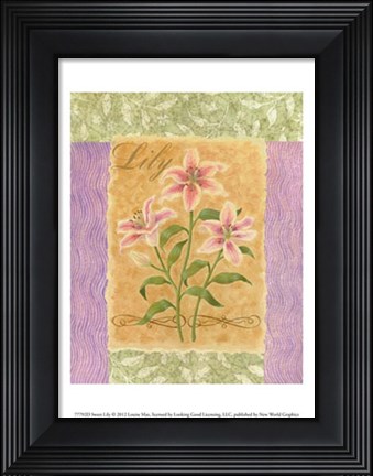 Framed Sweet Lily Print