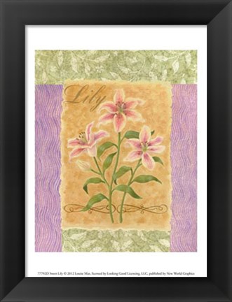 Framed Sweet Lily Print