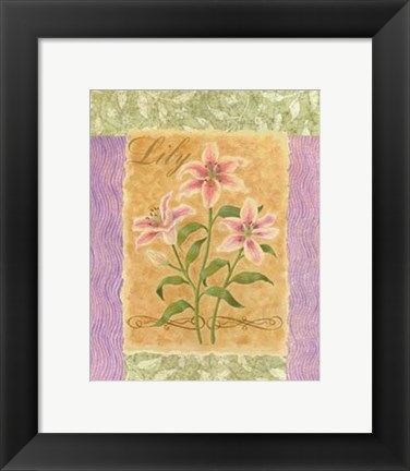 Framed Sweet Lily Print