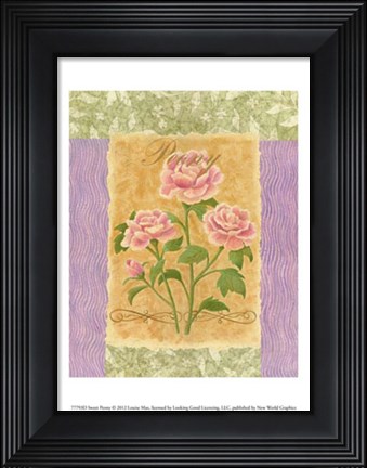 Framed Sweet Peony Print