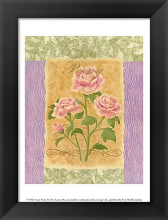 Framed Sweet Peony Print