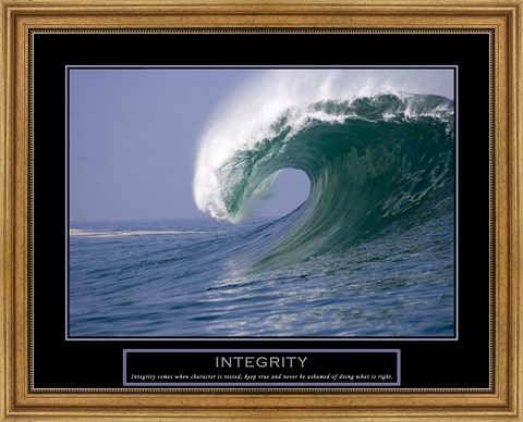 Framed Integrity - Wave Print