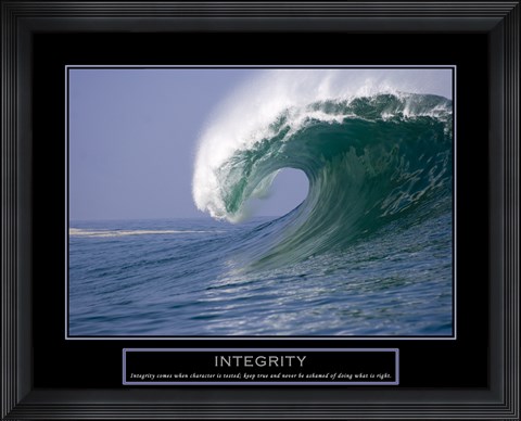 Framed Integrity - Wave Print